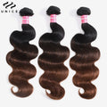 UNice Chestnut Brown Ombre Body Wave Bundles