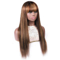 Highlight Wig With Bangs