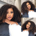 Pre-Styled Layered Ombre Brown Human Hair Wig