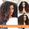 Pre-Styled Layered Ombre Brown Human Hair Wig