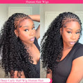 Human Hair Deep Curly Half Wig Jerry Curly