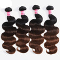 Chestnut Brown Ombre Body Wave Bundles