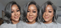 UNICE Layered Blowout Salt & Pepper Wig
