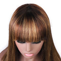 Highlight Wig With Bangs
