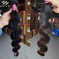 UNice Chestnut Brown Ombre Body Wave Bundles