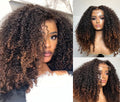 Pre-Styled Layered Ombre Brown Human Hair Wig