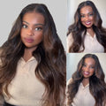 Chestnut Brown Ombre Body Wave Bundles