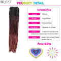 18"Synthetic Faux Locs Crochet Braids Hair Extensions