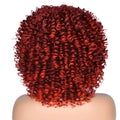 Short Afro Kinky Curly Wig With Bangs