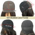 Pre-Styled Layered Ombre Brown Human Hair Wig
