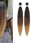 Ombre Pre Stretched Braiding Hair Bundles
