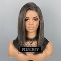Salt and Pepper Human Hair Wig