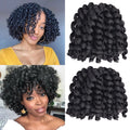 Curly Jumpy Wand Curl Jamaican Bounce Synthetic Braiding Hair Extensions