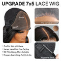 Pre-Styled Layered Ombre Brown Human Hair Wig