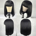 Brazilian Remy Human Hair Bob Wig with Bangs