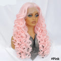 Synthetic Curly Lace Frontal Wigs With Bangs
