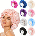 Satin Bonnet With Adjustable Ties For Sleeping