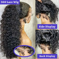 Deep Water Wave Human Hair Wig With Invisible Strap
