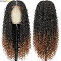 Box Braid Wig with Baby Hair Lace