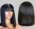 Brazilian Remy Human Hair Bob Wig with Bangs