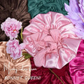 Satin Bonnet With Adjustable Ties For Sleeping