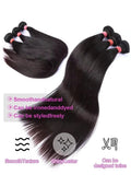 Straight Human Hair Bundles Brazilian Raw Remy Weave