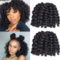 Curly Jumpy Wand Curl Jamaican Bounce Synthetic Braiding Hair Extensions