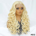 Synthetic Curly Lace Frontal Wigs With Bangs