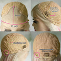 Ombre Silver Grey Synthetic Pre Plucked Wig