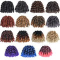 Curly Jumpy Wand Curl Jamaican Bounce Synthetic Braiding Hair Extensions
