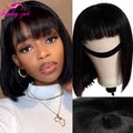 Brazilian Remy Human Hair Bob Wig with Bangs