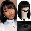 Brazilian Remy Human Hair Bob Wig with Bangs