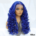 Synthetic Curly Lace Frontal Wigs With Bangs