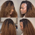 Curly Crochet Hair T1B/30 Ombre Deep Wave Braiding