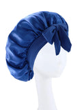 Silk Bonnet for Sleeping Women Satin Bonnet Hair Bonnet night sleep cap scarf wrap for curly hair With Tie Band for Curly Ha