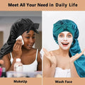 Long Satin Sleep Bonnet for Straight Curly Hair, Extra Large Hair Bonnets for Dreadlock And Braids