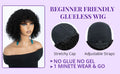 Ombre Water Wave Short Bob Wig With Bangs