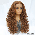 Synthetic Curly Lace Frontal Wigs With Bangs
