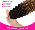 Curly Crochet Hair T1B/30 Ombre Deep Wave Braiding