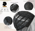 Silver-Gray Layered Bob Wig with Curtain Bangs