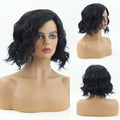 Synthetic Hair Wig Silver Gray Short Curly