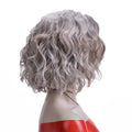 Synthetic Hair Wig Silver Gray Short Curly