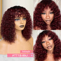 Jerry Curly Short Pixie Bob Cut Human Hair Wig With Bangs