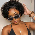 Pixie Cut Wig Short Curly Wig