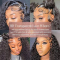 Deep Water Wave Human Hair Wig With Invisible Strap