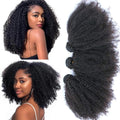Mongolian Afro Kinky Curly Bundles Human Hair