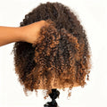 Pre-Styled Layered Ombre Brown Human Hair Wig