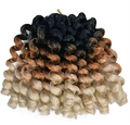 Curly Jumpy Wand Curl Jamaican Bounce Synthetic Braiding Hair Extensions