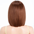 Highlight Brown Long Pixie Straight Bob