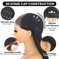 Pre-Styled Layered Ombre Brown Human Hair Wig